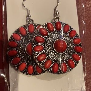 ✨ Red Jhumki Earrings – Elegant & Traditional ✨